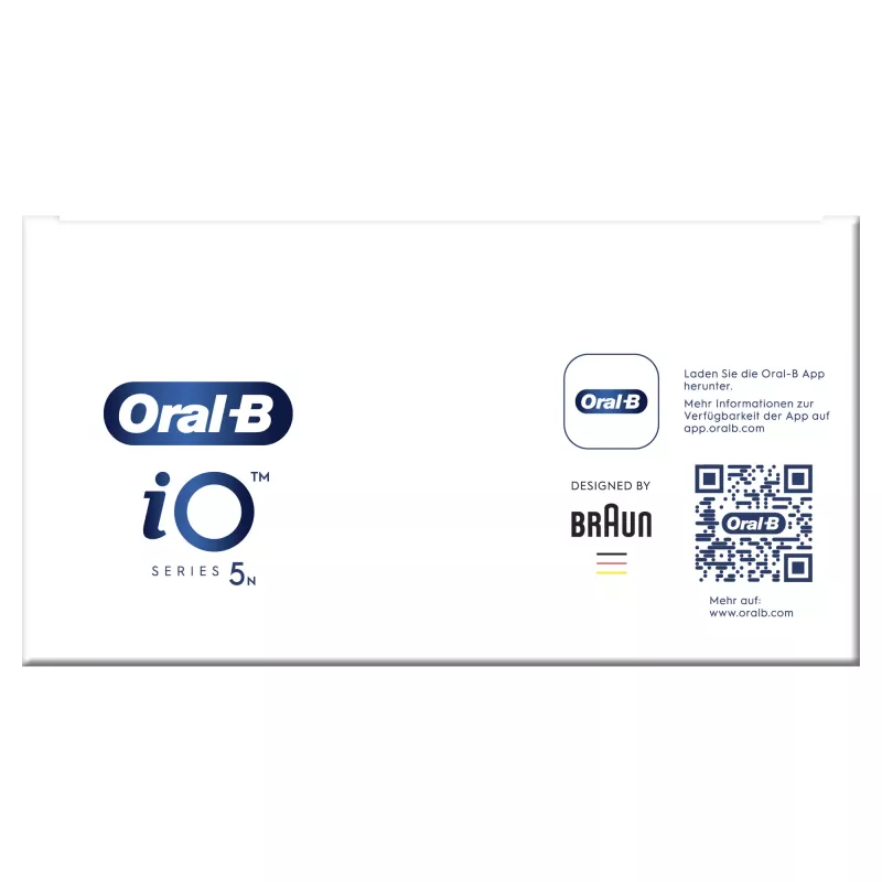 Oral-B iO Series 5 suaugusiųjų besisukanti-osciliuojanti dantų šepetėlis, baltas