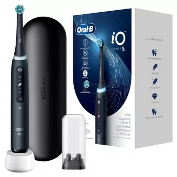 Oral-B iO Series 5 elektrinis dantų šepetėlis suaugusiems, juodas