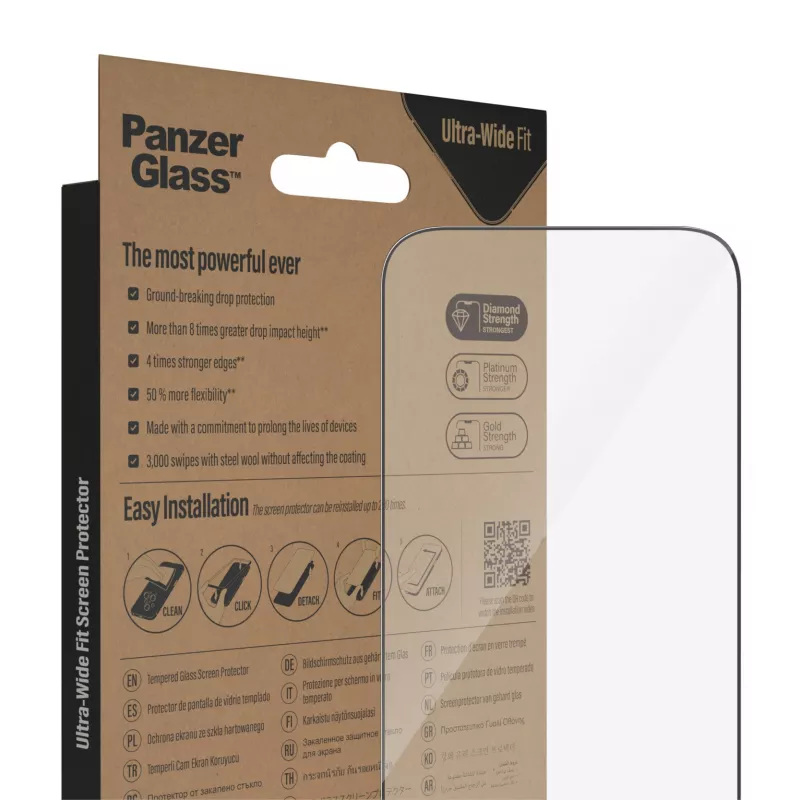 PanzerGlass Apple iPhone 14 Pro Ultra-Wide Fit EasyAligner apsauginis stiklas