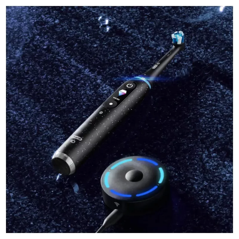 Oral-B iO Series 10 suaugusiųjų sukamoji-osciliuojanti dantų šepetėlis juodas