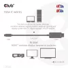 CLUB3D MiniDisplayPort 1.4 į HDMI 4K120Hz arba 8K60Hz HDR10+ kabelis M/M 1,8m