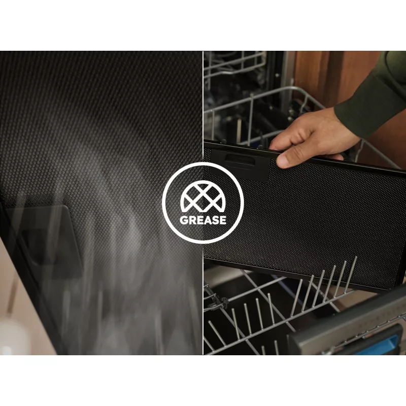 Įmontuojamas gartraukis Electrolux LFP616X, 598 mm plotis, 600 m³/h, pilkas, riebalų filtras, 68 dB