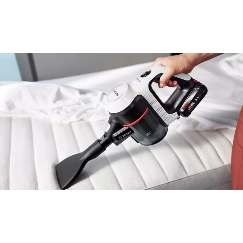 Bosch BCS711XXL belaidis šluotinis dulkių siurblys sausam valymui, be maišelio, 0,3 l, baltas, 3 Ah