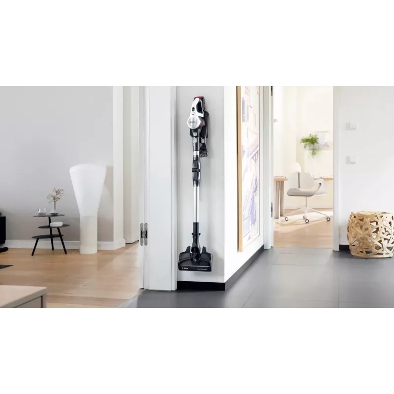 Bosch BCS711XXL belaidis šluotinis dulkių siurblys sausam valymui, be maišelio, 0,3 l, baltas, 3 Ah