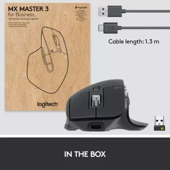 LOGITECH MX Master 3S For Business – belaidė Bluetooth pelė – Graphite