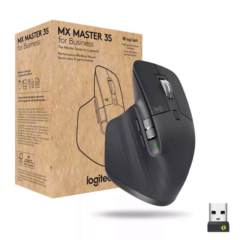 LOGITECH MX Master 3S For Business – belaidė Bluetooth pelė – Graphite