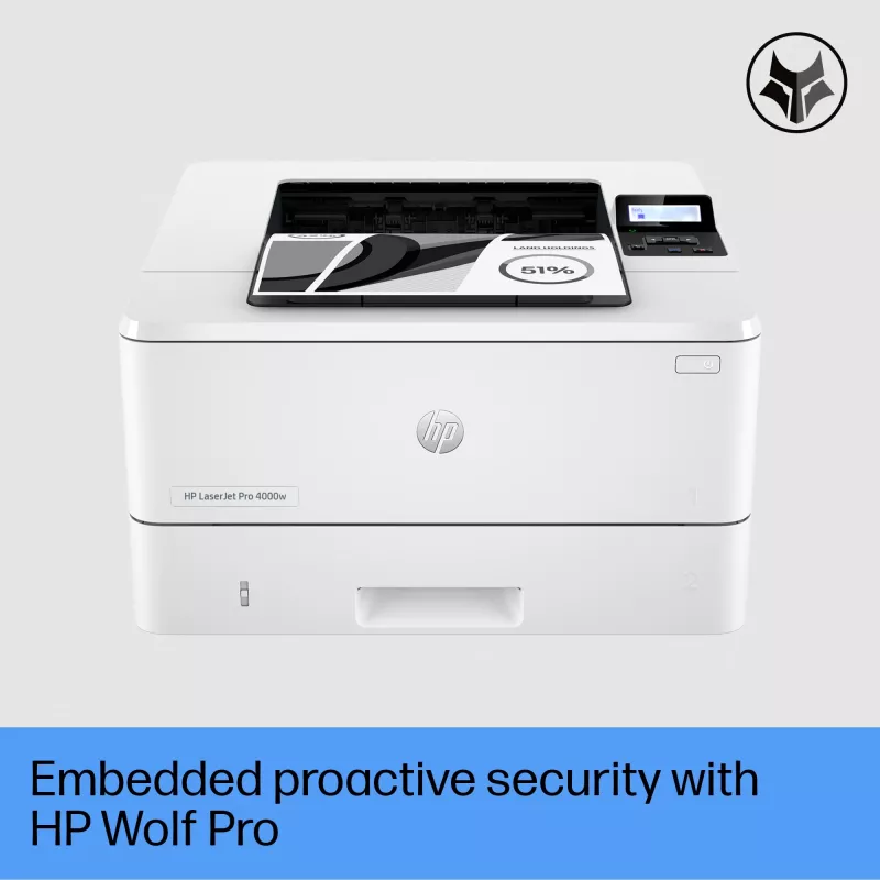 Spausdintuvas HP LaserJet Pro 4002dw lazerinis baltas