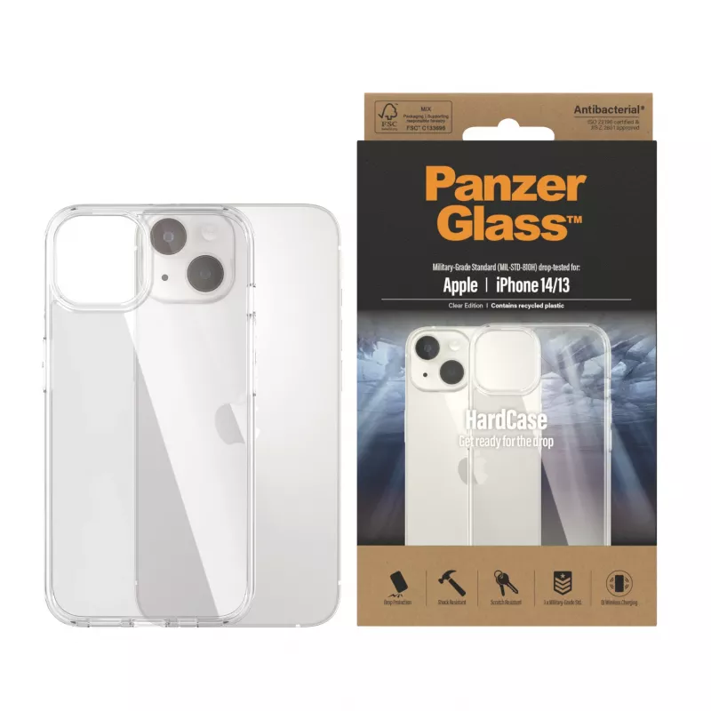 PanzerGlass HardCase skaidrus apsauginis dėklas Apple iPhone 14/13