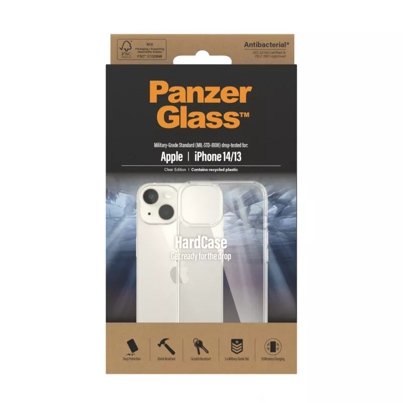 PanzerGlass HardCase skaidrus apsauginis dėklas Apple iPhone 14/13