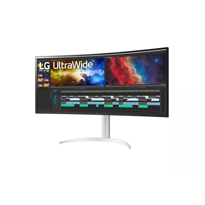 Monitorius LG 38BQ85C-W 95,2 cm (37,5 colio) 3840 x 1600 pikselių „Quad HD+“ baltas