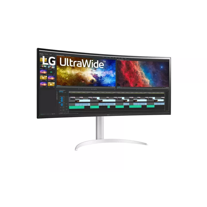 Monitorius LG 38BQ85C-W 95,2 cm (37,5 colio) 3840 x 1600 pikselių „Quad HD+“ baltas