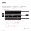 CLUB3D USB4™ Gen3x2 Type-C 6-in-1 Hub su HDMI™ 8K60Hz arba 4K120Hz, 2xUSB Type-A 10G, Ethernet RJ45 2.5G ir 2xUSB Type-C (1x Data 10G, 1x PD3.0 100W įkrovimas)
