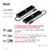 CLUB3D USB4™ Gen3x2 Type-C 6-in-1 Hub su HDMI™ 8K60Hz arba 4K120Hz, 2xUSB Type-A 10G, Ethernet RJ45 2.5G ir 2xUSB Type-C (1x Data 10G, 1x PD3.0 100W įkrovimas)