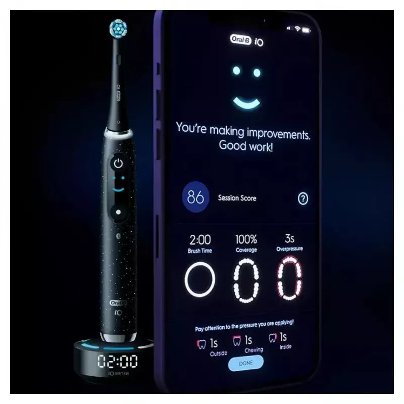 Sukamasis-osciliuojantis dantų šepetėlis Oral-B iO Series 10 juodas