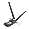 Vidinė WLAN kortelė ASUS PCE-AXE5400 – PCIe, Wi‑Fi 6E trijuostė (2.4/5/6 GHz), 2402 Mbps, Bluetooth 5.2