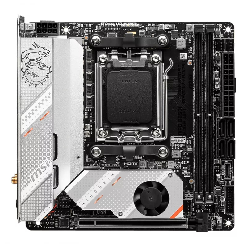 MSI MPG B650I EDGE WIFI pagrindinė plokštė AMD B650 Socket AM5 mini ITX