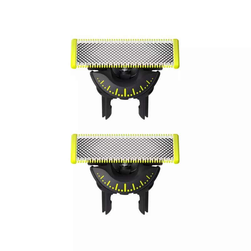 Philips Norelco OneBlade QP420/50 skustuvo galvutės, sidabrinės, 2 keičiamos galvutės, suderinamos su Philips OneBlade
