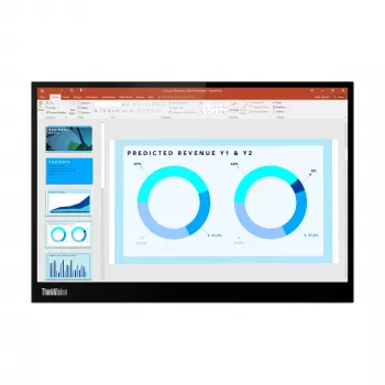 Monitorius Lenovo ThinkVision M14d, 35,6 cm (14 colių), 2240 x 1400 pikselių, 2,2K, LED, 8 ms, Juodas