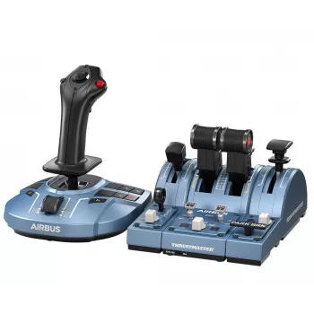 Thrustmaster TCA Captain Pack X Airbus Edition Juodas, Pilkas USB Joystick + variklio valdymo svirtis Analoginis PC, Xbox