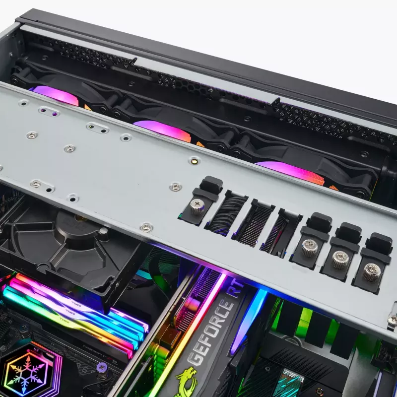 Serverio korpusas Silverstone SST-RM44 4U juodas ATX 240/360 mm