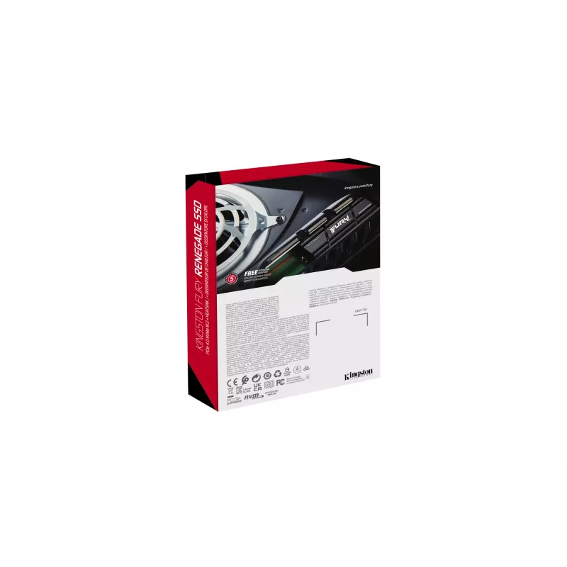 Kingston Technology 1000G RENEGADE PCIe 4.0 NVMe SSD su radiatoriumi