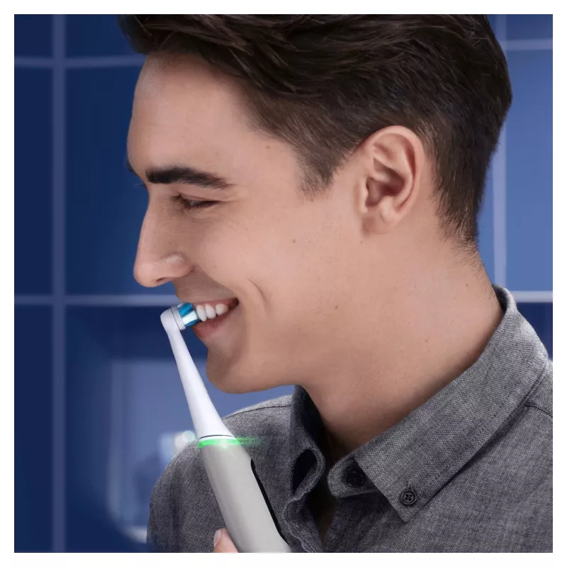 Oral-B iO 6S suaugusiųjų vibracinis dantų šepetėlis pilka, balta