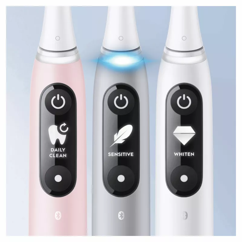 Oral-B iO 6S suaugusiųjų vibracinis dantų šepetėlis pilka, balta