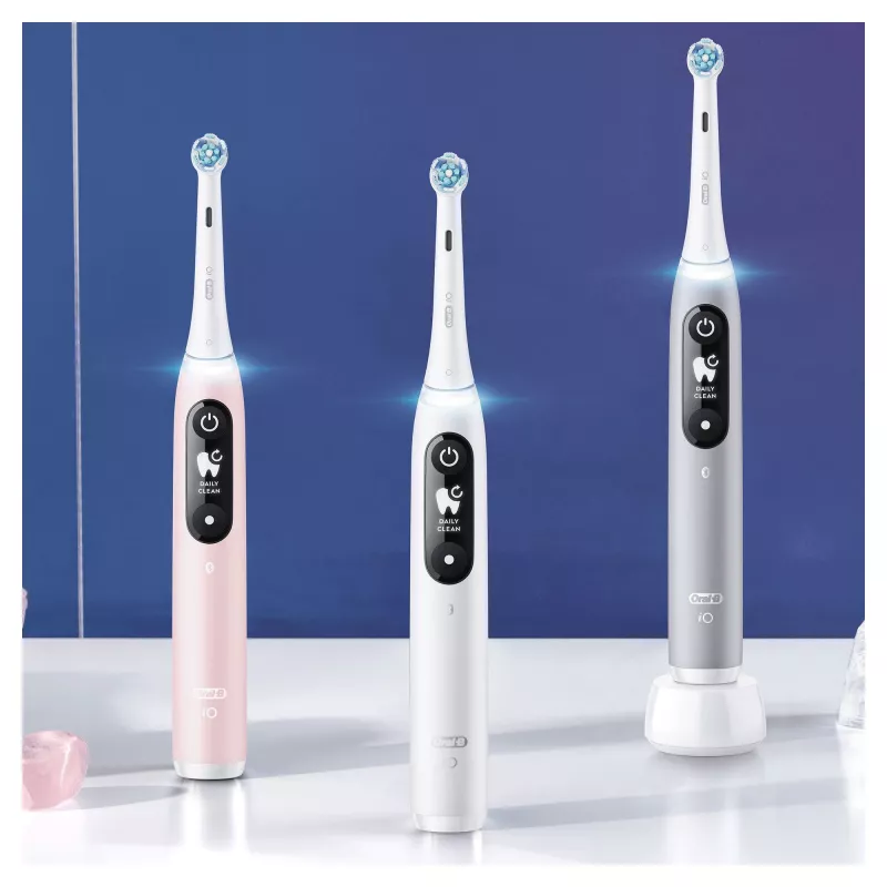 Oral-B iO 6S suaugusiųjų vibracinis dantų šepetėlis pilka, balta