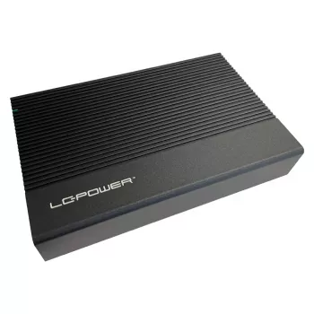 Išorinis HDD/SSD dėklas LC-Power LC-35U3-C 3.5 colio juodas USB Type-C 6 Gbit/s