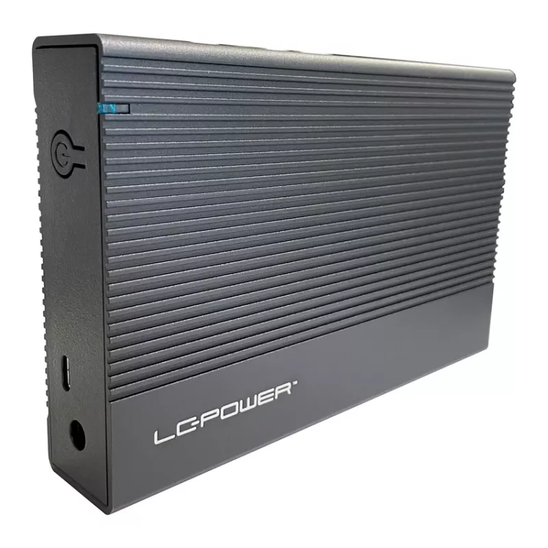 Išorinis HDD/SSD dėklas LC-Power LC-35U3-C 3.5 colio juodas USB Type-C 6 Gbit/s