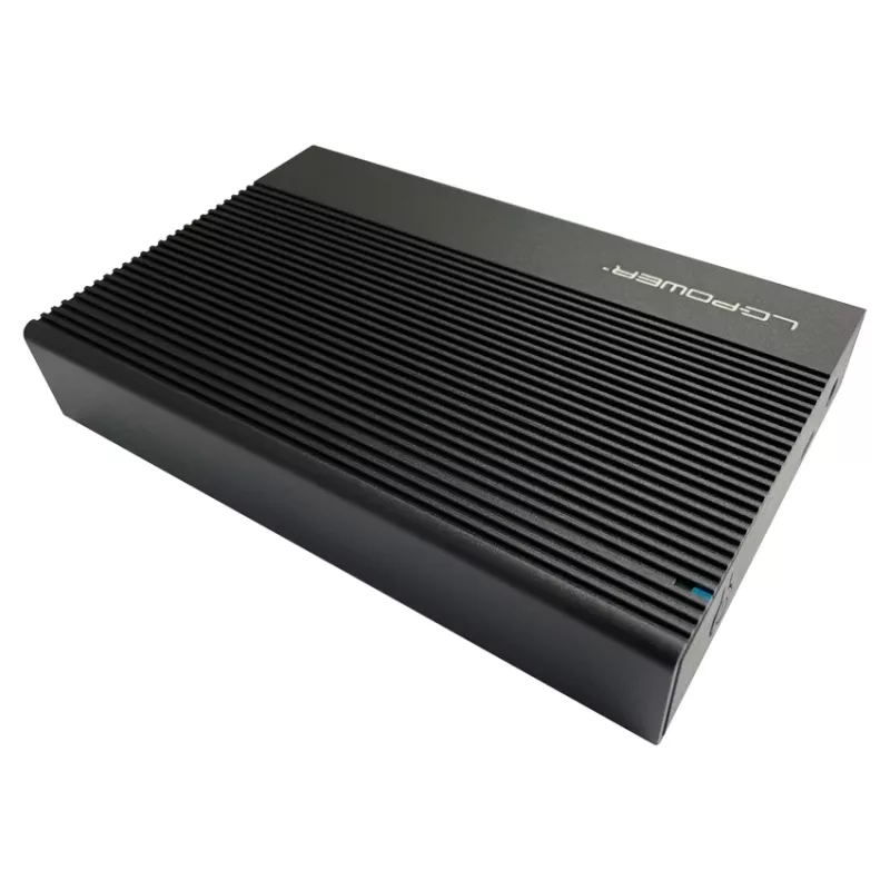 Išorinis HDD/SSD dėklas LC-Power LC-35U3-C 3.5 colio juodas USB Type-C 6 Gbit/s