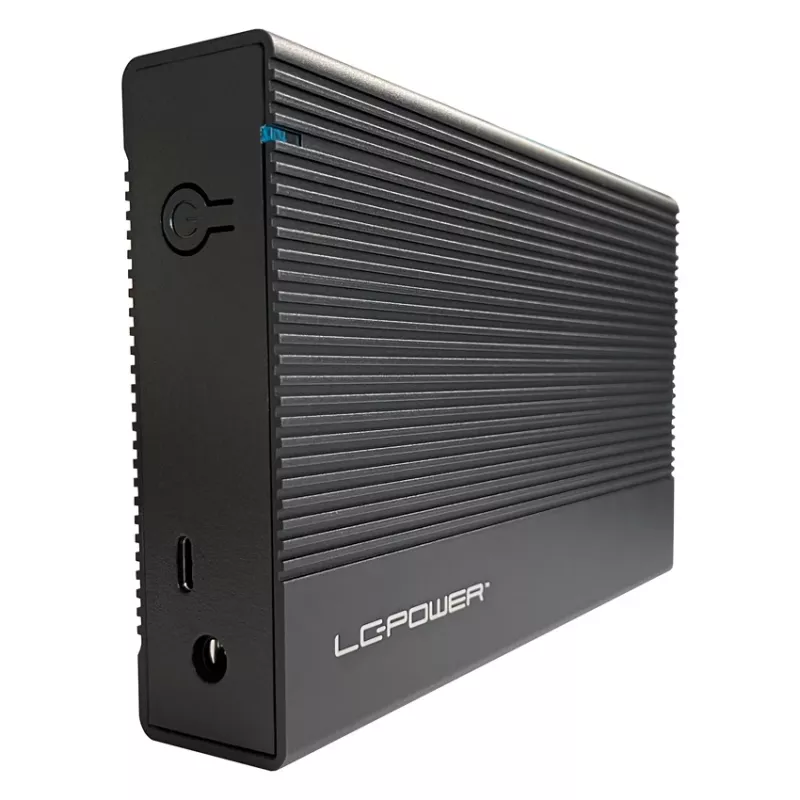 Išorinis HDD/SSD dėklas LC-Power LC-35U3-C 3.5 colio juodas USB Type-C 6 Gbit/s