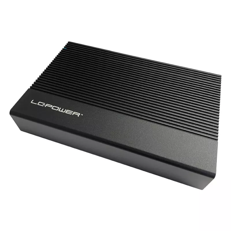 Išorinis HDD/SSD dėklas LC-Power LC-35U3-C 3.5 colio juodas USB Type-C 6 Gbit/s