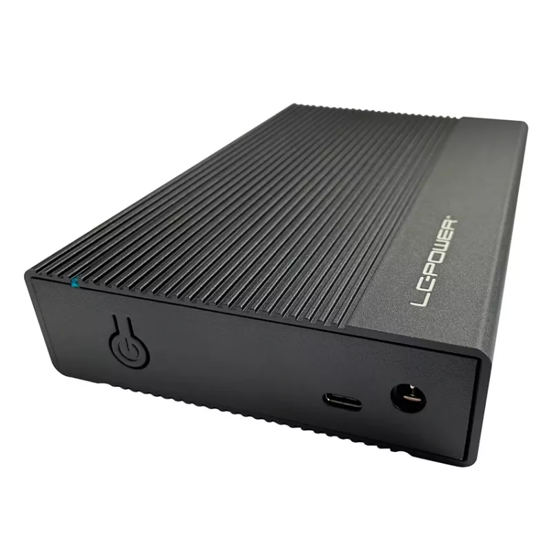 Išorinis HDD/SSD dėklas LC-Power LC-35U3-C 3.5 colio juodas USB Type-C 6 Gbit/s