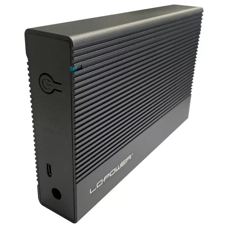 Išorinis HDD/SSD dėklas LC-Power LC-35U3-C 3.5 colio juodas USB Type-C 6 Gbit/s