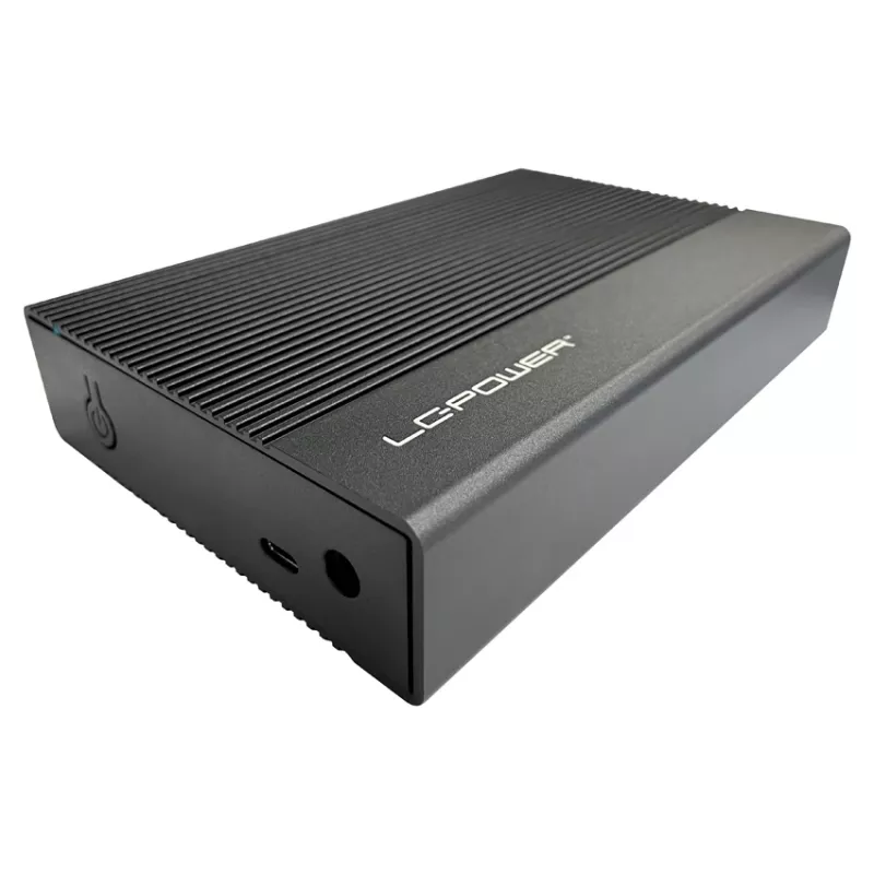 Išorinis HDD/SSD dėklas LC-Power LC-35U3-C 3.5 colio juodas USB Type-C 6 Gbit/s