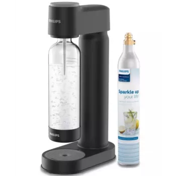 Philips gazuotas vandens aparatas plastikinis juodas 1 L PET butelis