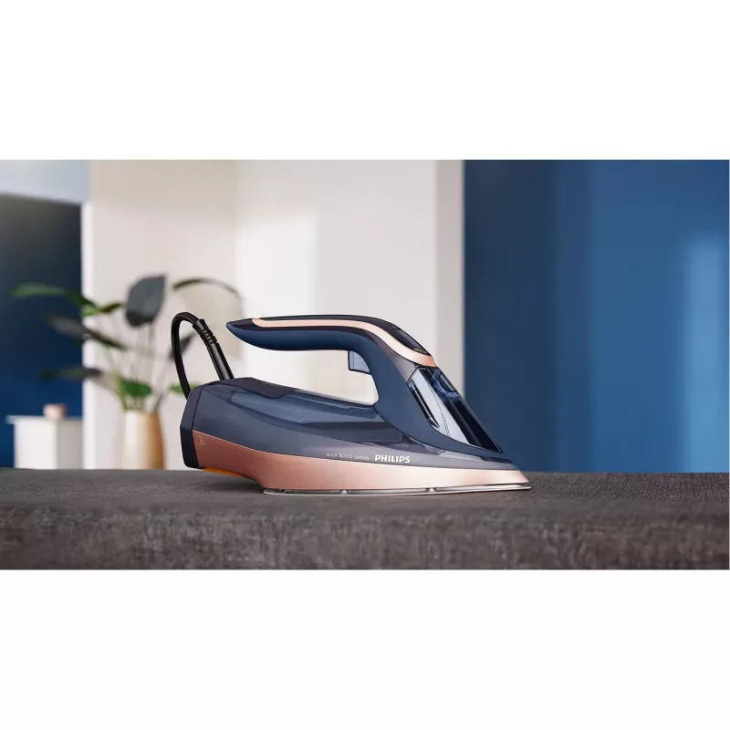Lyginimo lygintuvas Philips Azur 8000 Series DST8050/20 — 3000 W, 0,35 L, SteamGlide Elite padas, 85 g/min nuolatinis garas, 260 g/min turbo garas