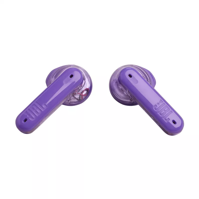 JBL Tune Flex Ghost Edition ausinės True Wireless Stereo (TWS) Į ausį Skambučiai/Muzika Bluetooth Violetinė, Peršviečiama