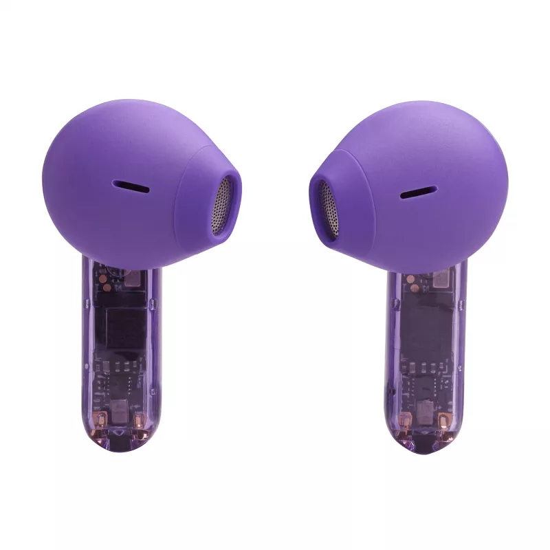 JBL Tune Flex Ghost Edition ausinės True Wireless Stereo (TWS) Į ausį Skambučiai/Muzika Bluetooth Violetinė, Peršviečiama