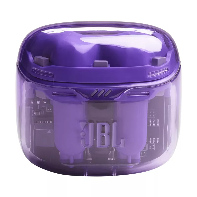 JBL Tune Flex Ghost Edition ausinės True Wireless Stereo (TWS) Į ausį Skambučiai/Muzika Bluetooth Violetinė, Peršviečiama