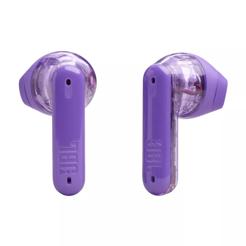 JBL Tune Flex Ghost Edition ausinės True Wireless Stereo (TWS) Į ausį Skambučiai/Muzika Bluetooth Violetinė, Peršviečiama