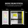 PC korpusas Corsair iCUE 5000D RGB Airflow Midi Tower Baltas