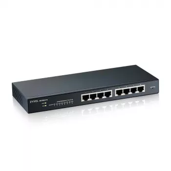Zyxel GS1900-8 valdomas L2 gigabitinis eterneto (10/100/1000) jungiklis juodas