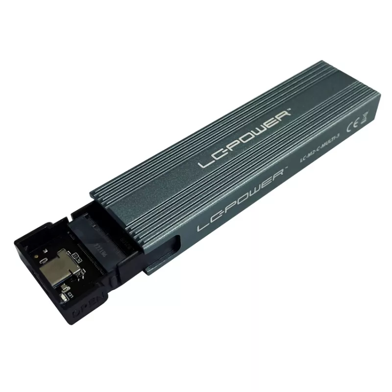 LC-POWER M.2 SSD korpusas LC-M2-C-MULTI-3 USB 3.2 (NVMe ir SATA)