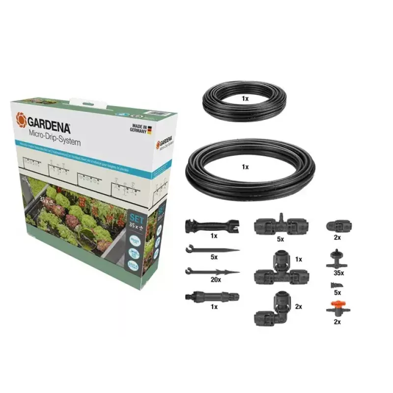 Lašelinė laistymo sistema GARDENA 13455-20, žarna 15 m, juoda/žalia
