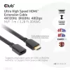Club 3D CAC-1322 Ultra High Speed HDMI 2.1 ilginamasis kabelis, 4K, M/F, 1 m, juodas