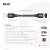 Club 3D CAC-1322 Ultra High Speed HDMI 2.1 ilginamasis kabelis, 4K, M/F, 1 m, juodas