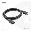 Club 3D CAC-1322 Ultra High Speed HDMI 2.1 ilginamasis kabelis, 4K, M/F, 1 m, juodas