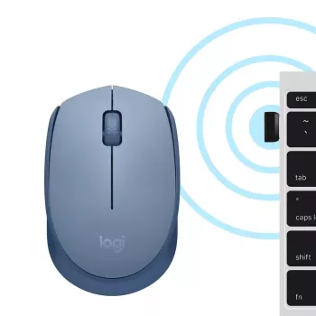 Logitech M171 RF belaidė optinė pelė, mėlyna